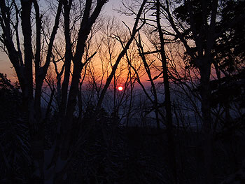 Fukiage Onsen Sunset, March 2006